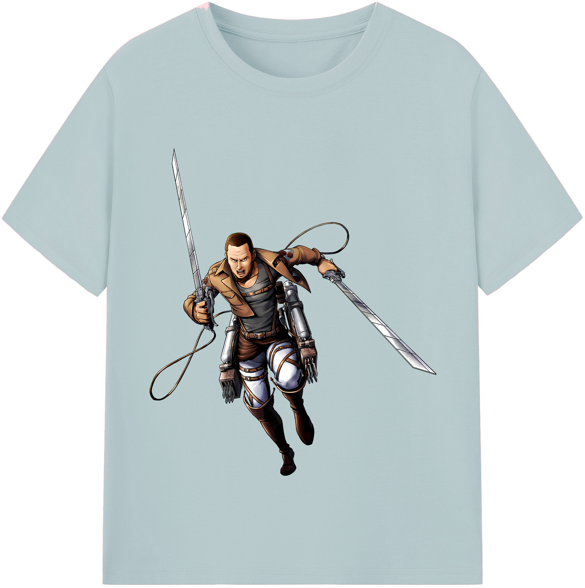 （画像用） 進撃の巨人 Attack on Titan 綿100％半袖Tシャツ（フロントプリント）